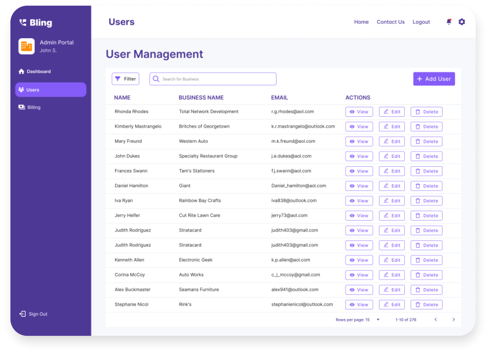manage multiple users